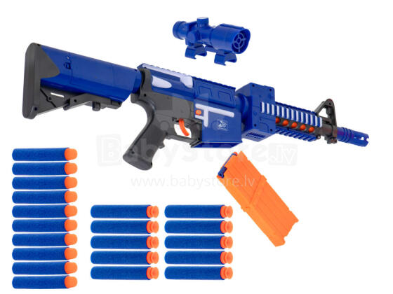 Ikonka Art.KX6678 Blaze Storm foam arrow rifle + magazine + 20 arrows