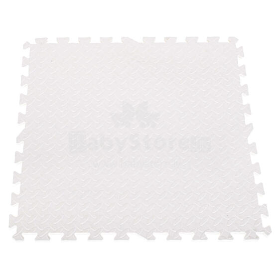 Ikonka Art.KX7462 Foam puzzle mat for children white 60x60 4pcs