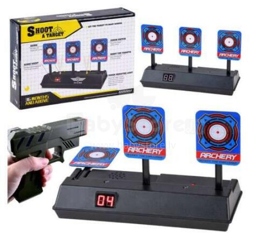 Ikonka Art.KX6407 Electronic shooting target 3 targets digital