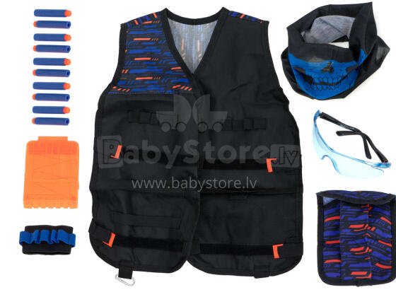 Ikonka Art.KX6471 Tactical waistcoat for Nerf 2 launcher accessories + equipment