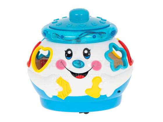 Ikonka Art.KX9942_2 Musical cloche pot playing blue and white