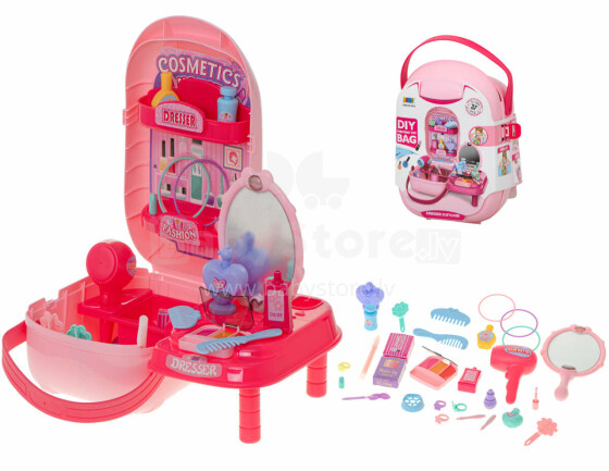 Ikonka Art.KX6389 Cosmetic set with accessories in case dressing table 37el. + table