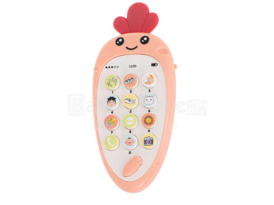 Ikonka Carrot Art.KX6566_1 Red Educational smartphone