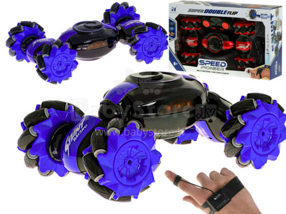 Ikonka Art.KX6636_2 Speed Pioneer Stunt Car RC 360 blue