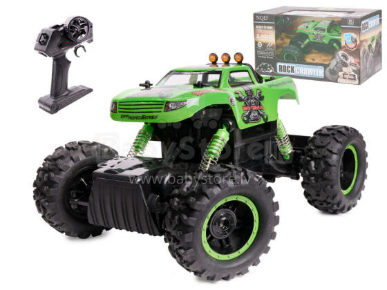 Ikonka Art.KX8396_3 NQD ROCK CRAWLER KING RC auto 1:12 USB zaļš