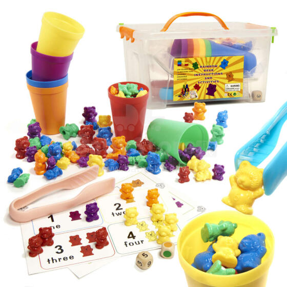 Ikonka Art.KX6261 Educational teddy bears learning to count montessori 116el.