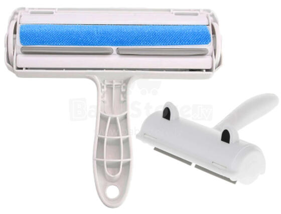 Ikonka Art.KX6263 White and blue coat cleaning brush