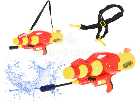 Ikonka Art.KX6186 Water gun water launcher 2400ml XXL red