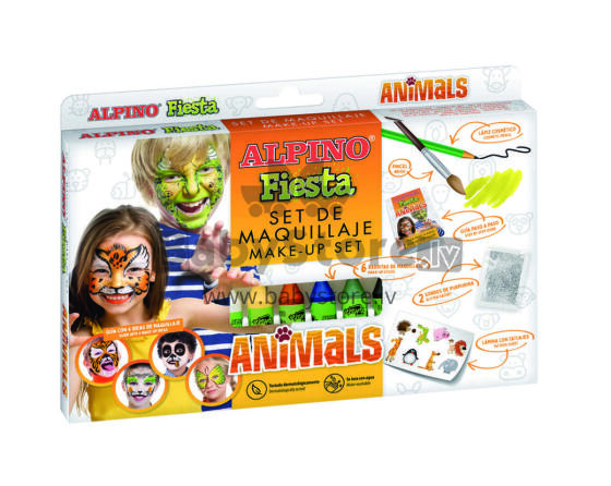 Ikonka Art.KX6047 ALPINO face painting set animals 6 colours