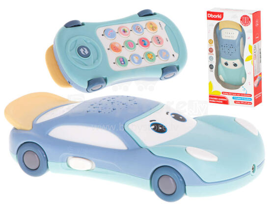 Ikonka Art.KX5980_1 Car phone star projector with music blue