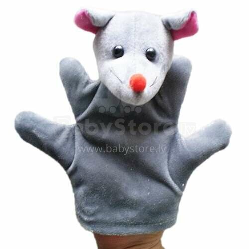 Ikonka Art.KX9756_6 Plush mascot hand puppet mouse
