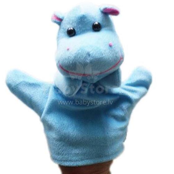Ikonka Art.KX9756_7 Plush mascot hand puppet hippo
