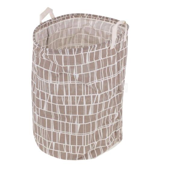 Ikonka Art.KX7968_12 Organiser basket laundry basket toys clothes brown
