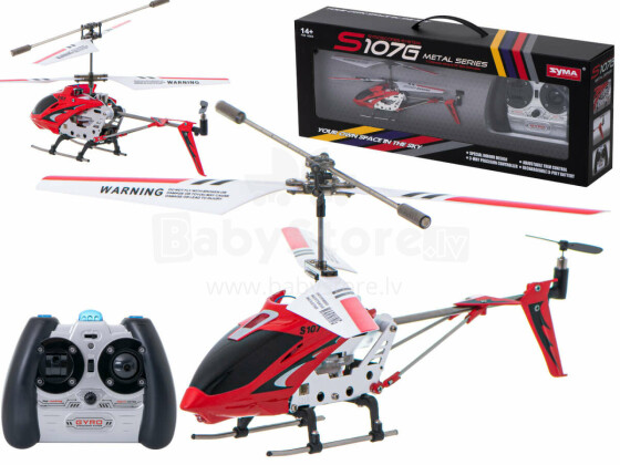 Ikonka Art.KX6560_3 SYMA S107G RC helicopter red