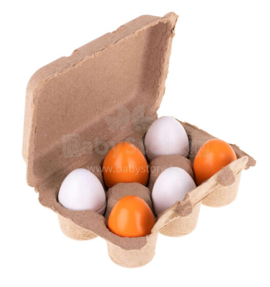 Ikonka Art.KX7273 Play eggs removable wooden yolks