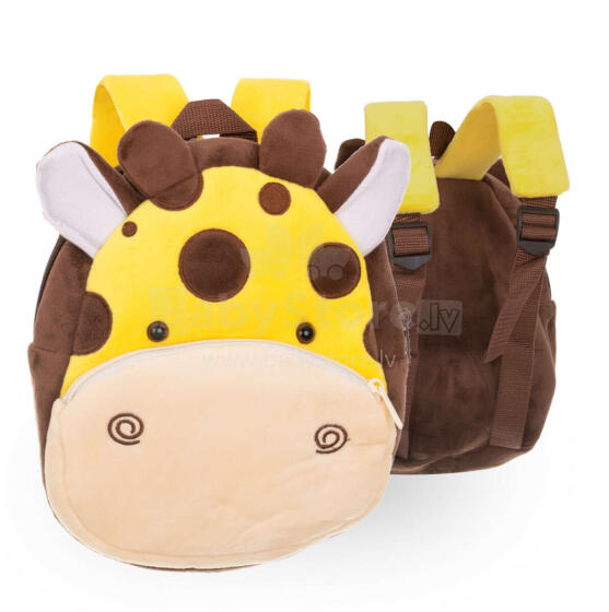 Ikonka Art.KX7426 Kindergarten backpack plush giraffe 24cm