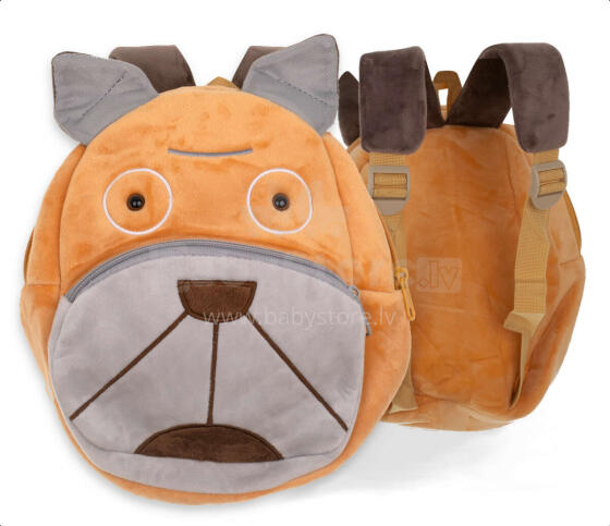 Ikonka Art.KX7429 Kindergarten backpack plush dog 24cm