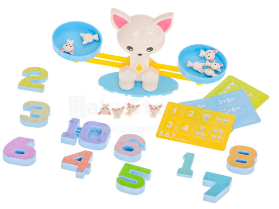 Ikonka Art.KX5937 Educational scales learning to count dog mini
