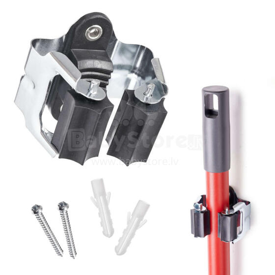 Ikonka Art.KX5869 Wall-mounted tool holder mop holder 1pc.