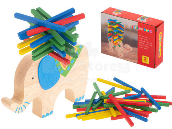 Ikonka Art.KX5696 Balancing elephant elephant dexterity puzzle game