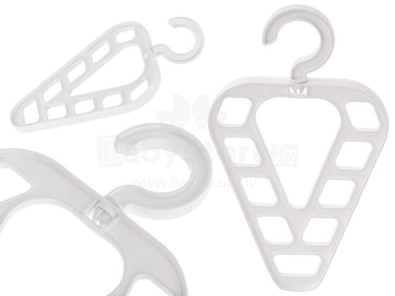 Ikonka Art.KX5694 Multi-functional wardrobe organiser hanger 9 holes white