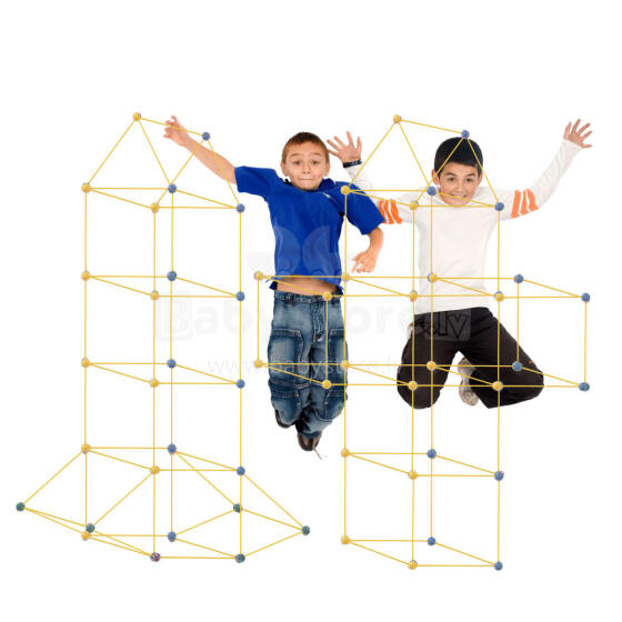 Ikonka Art.KX5667 Construction blocks tube straw base tent house 480el.