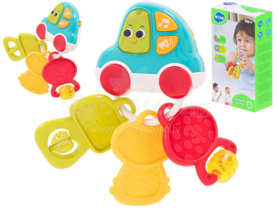 Ikonka Art.KX5595 Rattle teether interactive keys HOLA