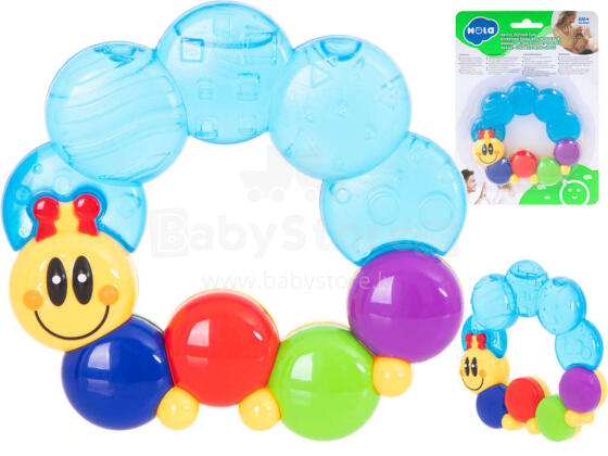 Ikonka Art.KX5590 Toy caterpillar rattle for toddlers HOLA