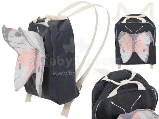 Ikonka Art.KX5583 Kindergarten backpack backpack for baby butterfly