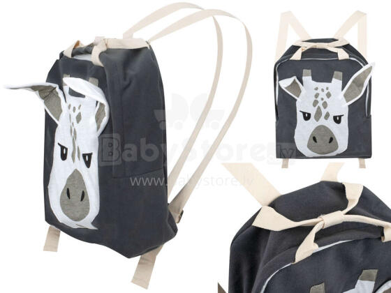 Ikonka Art.KX5583_2 Kindergarten backpack backpack for baby giraffe