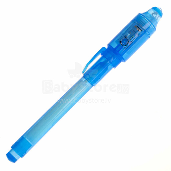 Ikonka Art.KX6865_1 UV pildspalva ar LED neredzamu uzrakstu zilā krāsā