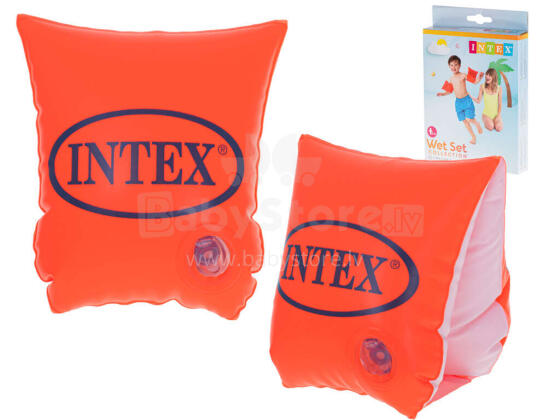 Ikonka Art.KX5561 Butterfly inflatable swimming sleeves orange INTEX