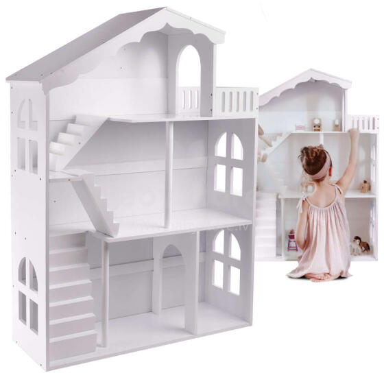 Ikonka Art.KX5547 LULILO bookshelf toy house bookcase 2in1 CALLA 116cm XXL