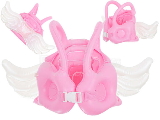 Ikonka Art.KX5538 Life jacket kapok inflatable wings pink