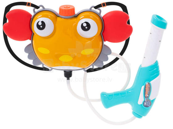 Ikonka Art.KX5529 Water gun water gun backpack crab tank yellow