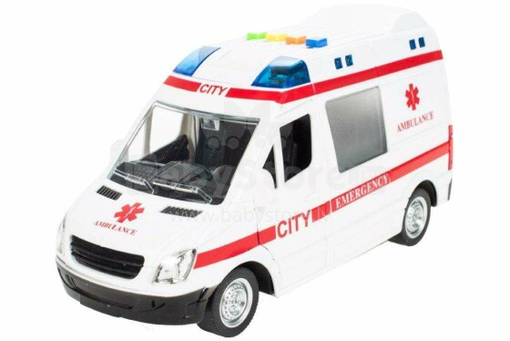Ikonka Art.KX5408 Ambulance with sound drive 1:16
