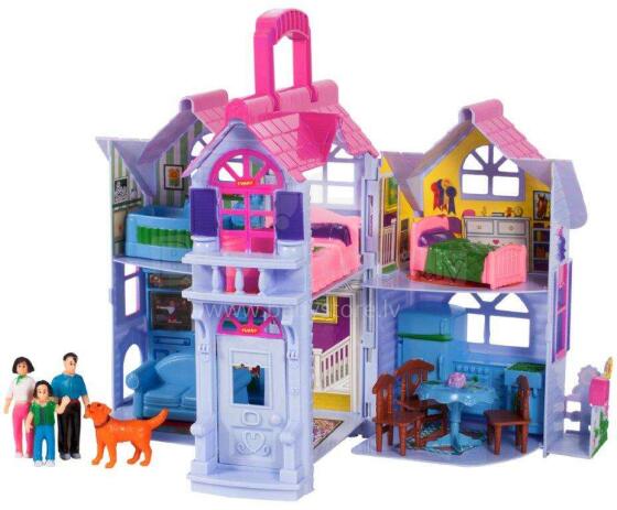 Ikonka Art.KX5359 Country folding dolls' house Villa