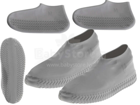 Ikonka Art.KX5299_1 Waterproof boot protectors wellingtons M grey size 35-38