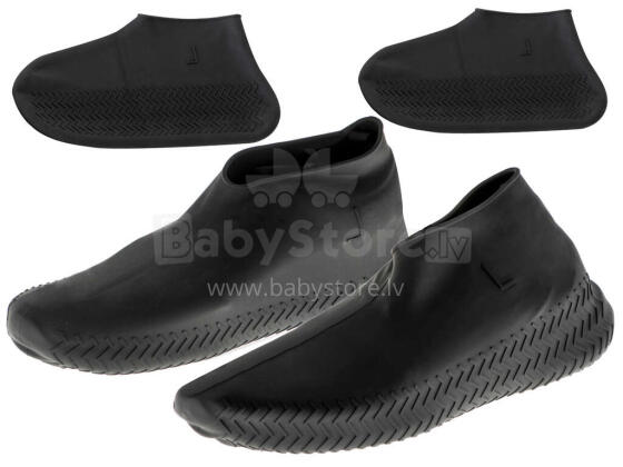 Ikonka Art.KX5299_2 Waterproof boot protectors wellingtons L black size 39-44