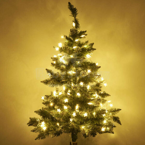 Ikonka Art.KX5237 LED star chain lights 10m 100LED warm white