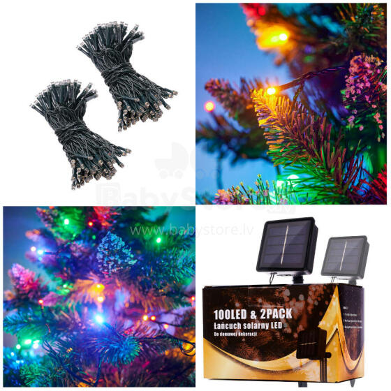 Ikonka Art.KX5233_1 Solar lights light chain 20m 200LED multicolour