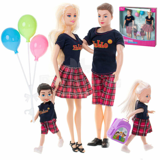 Ikonka Art.KX5149 Doll with husband and children family
