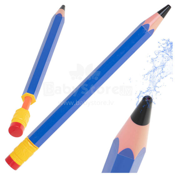 Ikonka Art.KX5132_1 Syringe water pump pencil 54cm blue