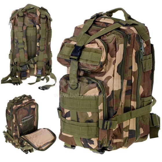 Ikonka Art.KX5118_1 Tactical military tourist backpack 25L moro