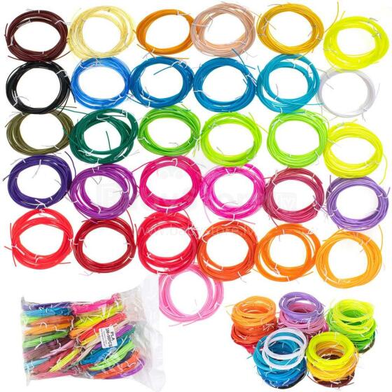 Ikonka Art.KX5109_1 3D filament pen refills 90pcs x 3m