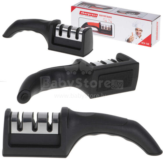 Ikonka Art.KX5093 Kitchen knife sharpener triple-phase whetstone 3in1