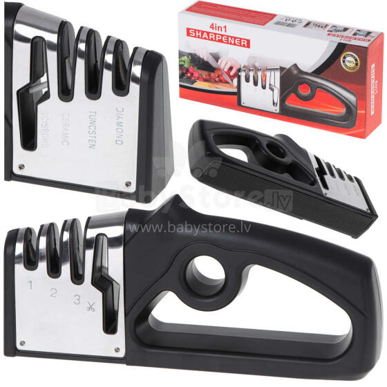 Ikonka Art.KX5092 Kitchen knife and scissors sharpener 4in1