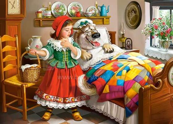 Ikonka Art.KX4804 CASTORLAND Puzzle 120el. Sarkanā Rūķenīte