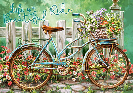 Ikonka Art.KX4786 CASTORLAND Puzzle 500el. Beautiful Ride - Bicycle ride