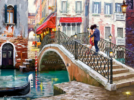 Ikonka Art.KX4777 CASTORLAND Puzzle 2000el. Venice Bridge